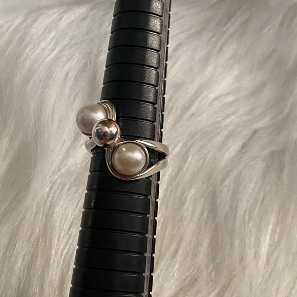 Silver 925 with pearls size 8 - Picture 3 of 7